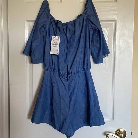 NWT Denim Romper - Picture 4 of 8